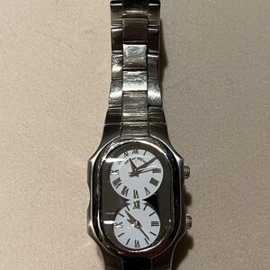 Philip Stein Silver Teslar dual Women’s Watch